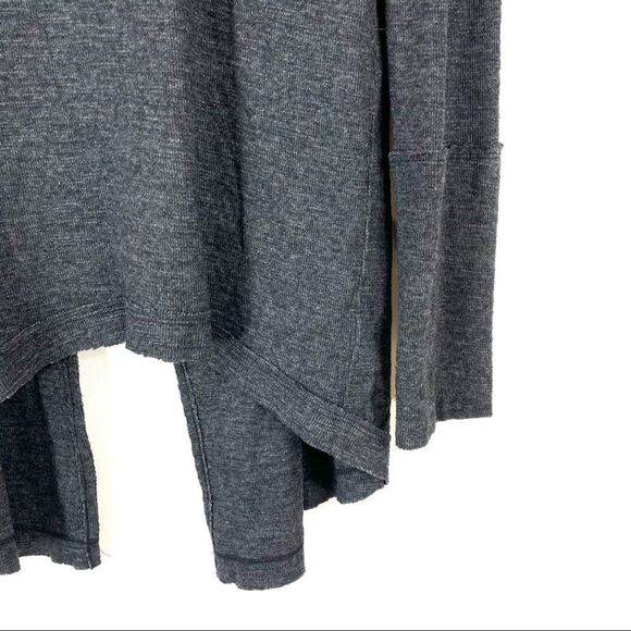 Free People Stone Cold Split Back Turtleneck Gray - Picture 9 of 16
